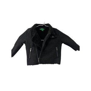 Dip Faux Fur Lined Biker Jacket Unisex Baby Size 6-12 Months